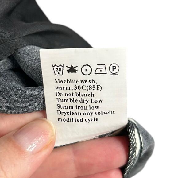 NWT Dokotoo Black Cream Printed Short Sleeve Tie Front Top Womens XL - Picture 8 of 9